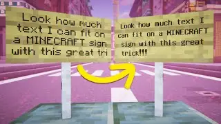More space on your Minecraft sign! ASCII / Unicode Fonts and Symbols Tutorial