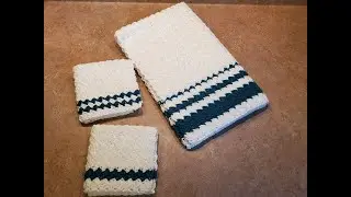 How to crochet a Washrag Dish Towel pattern #3