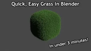 How to make Easy Grass in Blender 2.9