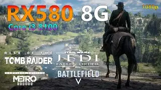 RX 580 8GO + Core i3 8100 - in 4 Games -