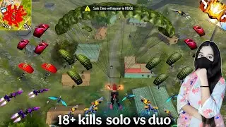 Solo vs Duo Parafal + M1887 🔥 || 18+ Kill With Headshot 🤯-Free Fire|| #freefire #gameplay #solovsduo