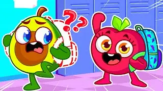 First Day of School 📚 Don't Be Afraid, Avocado Baby 🥑 || Funny Stories for Kids by Pit & Penny 🥑