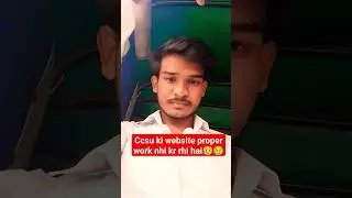 ccsu website proper work nhi kr rhi hai😥😥 paise jyda kat liye#ccsu#exmform#shorts#viral