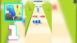 Number Run 3D Gameplay Walkthrough Part 1 (iOS, Android)