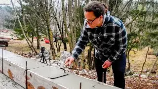 LOG CABIN Build - S2E1: CABIN FOUNDATION with Floating Front Porch