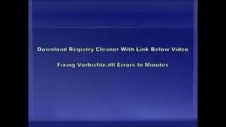 Vorbisfile.dll Error Fix - Vorbisfile.dll Missing Error