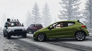 BeamNG Drive - Realistic Car Crashes | Dangerous Driving #13