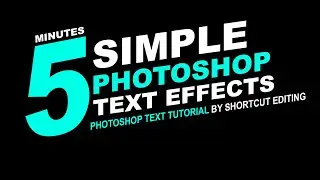 photoshop text effect tutorial for beginners | 5 amazing text effect tutorials