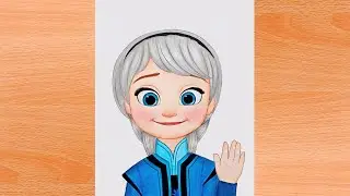 Baby Elsa - Easy Step by step | How to draw Disney Elsa | Frozen Drawing