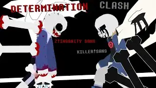 Determination Clash | Insanity!Sans VS. Killer!Sans (Undertale Sticknodes Animation)