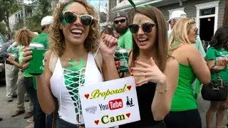 NOLA ❤️ Proposal 💍 Cam ❤️ Goes to Parasol's Saint Patrick's Day Block Party 2017