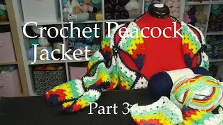 Crochet Peacock Jacket - part 3