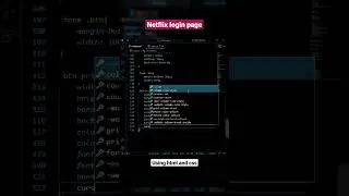 Netflix login page using html and css #shorts #ytshorts #youtubeshorts