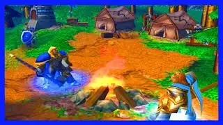 WARCRAFT 3 REIGN OF CHAOS | Human Campaign (First Mission!) | 1. The Defense of Strahnbrad - HARD!