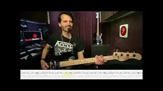Accept - 08 The Best Is Yet To Come - Bass Play Along Video by Martin Motnik