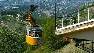 Kislovodsk (part 2). Walking from the upper cable car station to the lower station.