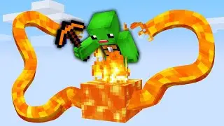 Minecraft dar este pe 1 Block de LAVA...