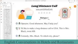 English Conversation | Long distance call