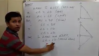Triangles theorem 7.5 RHS congruence rule proof class 9