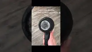 Clean your dryer filters! ⁠