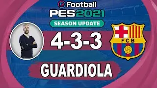 Recreate Pep Guardiola's Barcelona Tactics in PES 2021 | False 9 (2011)