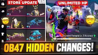 🧨 Top OB47 Hidden Changes in Telugu |Free Fire New 😲 Events |OB47 New Changes 🔥