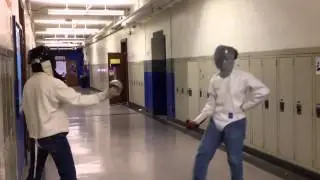 High School Fencing practice