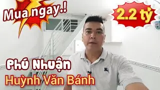 2.2 tỷ, Bán nhà nhỏ 1 lầu Huỳnh Văn Bánh, P12, Phú Nhuận giá rẻ