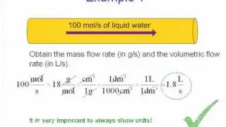 Molar, mass and volumetric flow rate