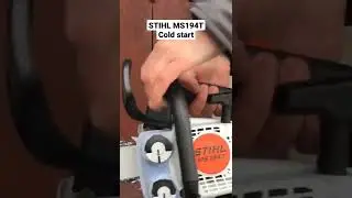 Stihl MS194t cold start (first start)