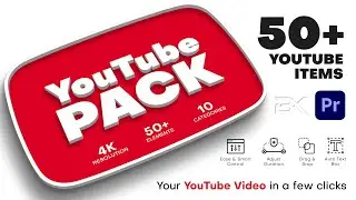 How to Edit YouTube Pack by BRAXXU | Premiere Pro Templates | Essential Graphics | Mogrt