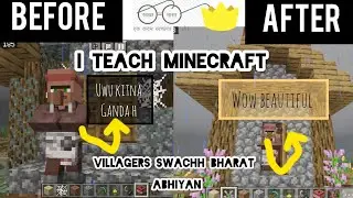 I teach Minecraft villagers about swachh Bharat abhiyan @NarendraModi