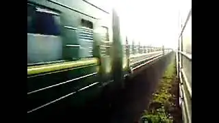 2ТЭ116 везёт ЧС2Т с пассажирским поездом, 14.08.2007 г., Псковская область