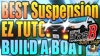 【How to make】【NEW Ver.】Best Easy Realistic Suspension tutorial | Build A Boat For Treasure Roblox