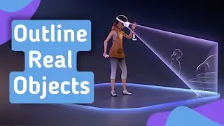 How to outline real objects oculus quest 2