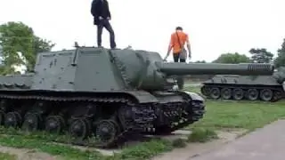 на танке