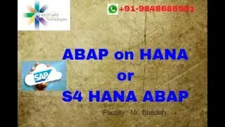 SAP ABAP on HANA Online Training in Hyderabad, Bangalore, Chennai, Pune, Mumbai India