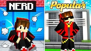 From NERD to POPULAR in Minecraft....