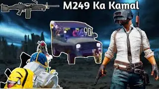 M249 VS 23 CONQUEROR PLAYERS IN BGMI !! WOLF GAMING !! #BGMI #INDIAKABATTLEGROUNDS #WOLFGAMING #M249