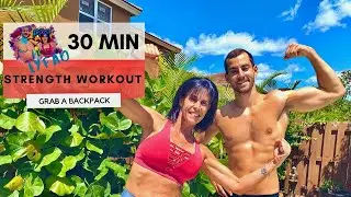 Total Body Strength plus Cardio Using Just a Backpack