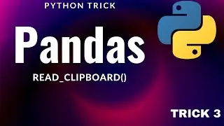 How To Copy Values From Clipboard?| Python Tips and Tricks.
