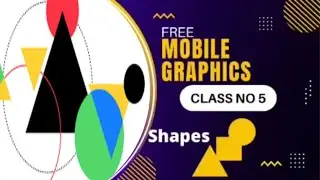 Use of shapes in Pixellab | Graphics design | Class 5 | Post and logo design from mobile | Free4u