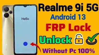 realme 9i 5G frp bypass without PC Android 13 ] Google account unlock rmx3612