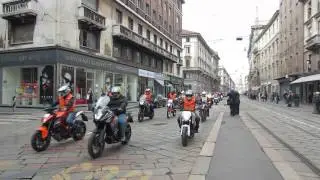 International Motorcycle Exhibition - start of parade 2013, Milan