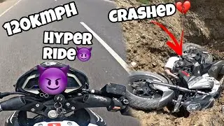 Crashed💔 || hyper riding || #darx #youtube