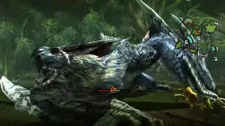Silverwind Nargacuga all roars and special attacks (Monster Hunter Generations Ultimate)