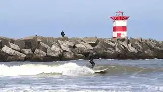 Surfing in Scheveningen!