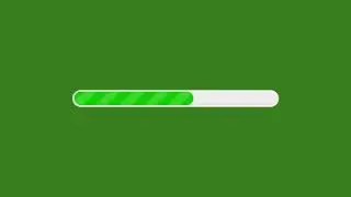 Animated Quiz Timer Loading Bar 3 Seconds - Green Screen (HD)