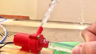 Powerful mini water pump with 12V motor and 3D printer + STL models - Creative Projects #4