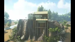 ARK [tuto/speed build]-maison sur falaise